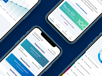 Mobile App Design for AIG Retirement Services finance ios app mobile app