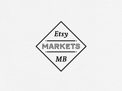 Etsy Markets MB brand branding craft market design etsy local logo manitoba type typography