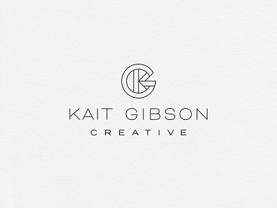 Kait Gibson Creative brand branding creative design geometric logo monogram type typography