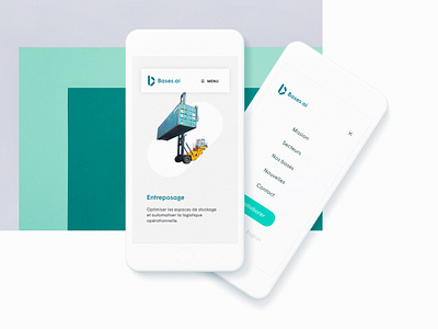 Bases.ai mobile ai artificial intelligence branding components industrial mobile responsive tech ui ux web