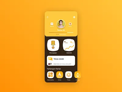 User profile- DailyUI 006 app app design dailyui dailyui 006 design e learning ui user profile