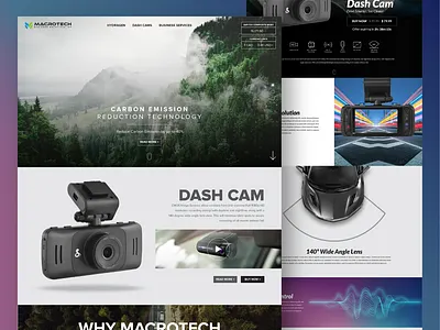 Macrotech Website Design canada dashcam design environment environment friendly interaction design macrotech responsive tech ui ui design user inteface ux webdesign website