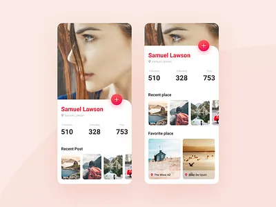 Daly Ui 006 | Profile 006 address app application clean daily ui design figma location mobile app profile travel ui ux