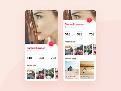 Daly Ui 006 | Profile 006 address app application clean daily ui design figma location mobile app profile travel ui ux