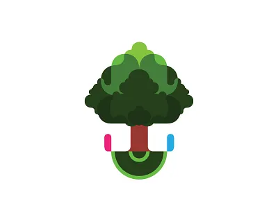 Lovetree illustration logo roonio vector