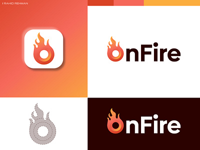 Letter O + Fire Logo, Firefighter Equipment Company Logo. a b c d e f g h i j k l brand brand identity branding creative logo fire icon identity logo logo design logo mark logodesign logos logotype m n o p q r s t u v w x y z mark minimalist logo modern logo typography vector