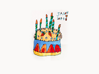 Mother's Day art cake childrens illustration color cute fashion illustration funny happy illustration love mothers day