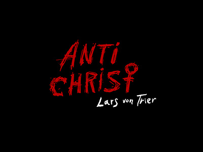 ANTICHRIST Lars Von Trier / print for sale antichrist blood buy captions dark design film for sale free freelance illustration judas lars von trier lettering logo online online shop print typography vector