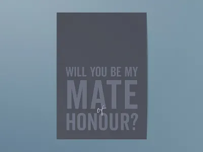 Simple typography wedding proposal card best man gettin hitched rocks gray grey maid of honour mate of honour proposal card serif simple simple clean interface typography wedding wedding card