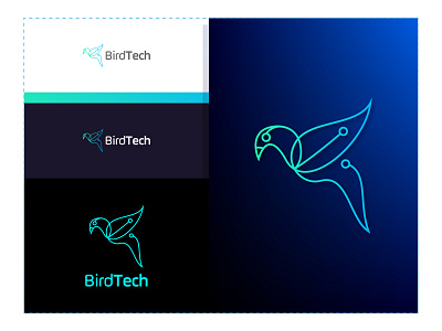 Bird Technology Logo Design bird logo bird technology brand identity branding business logo company logo connection design line art logo logo logo design logodesigner logos logotype minimalist logo modern bird logo modern minimal modern tech logo tech logo technology