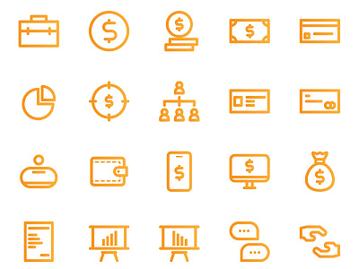 bussines iconset adobe illustrator bussines colorful creative design finance flat gradient icon icon design iconset illustration illustrator logo outline simple design ui vector work