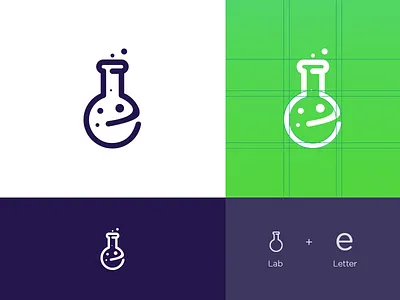 E commerce Lab Logo branding design ecommerce florence flask lab letter e logo logo design logo design concept