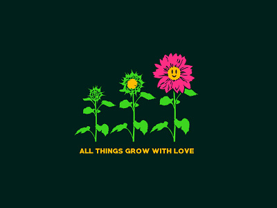 All Things Grow With Love apparel apparel design artwear band merch clothing clothing line design graphic design icon illustration illustrator logo merch design metal core pop punk post hardcore streetwear tattoo tshirt design typography