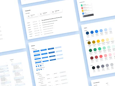 Deepen AI - Style Guide Exploration colors design system style guide styleguide typography ui ui design ui kit ux visual language visual system web app
