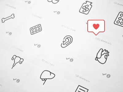 My bestseller heart icon icons outline vector