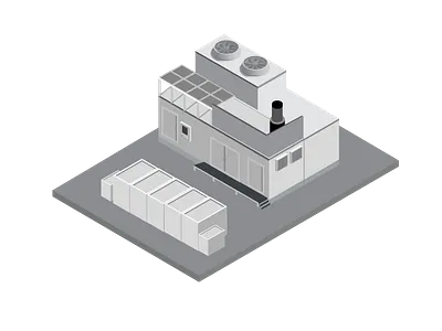 Congen Power Plant cogen energy greenenergy illustraion isometric design isometric illustration power