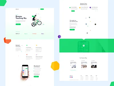 Beldwn Internet Proxy App Landing Page design dribbble flat icon illustration typography ui ux website