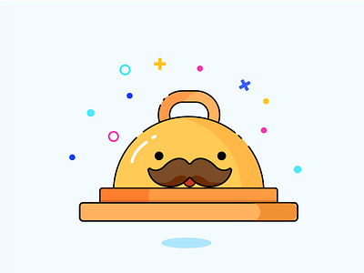 Dinner plate ui ux 吉祥物 向量 品牌 商标 图标 插图 活版印刷 设计