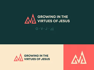 G+V+J abstract brand branding design icon letter logo logotype mark typography vector