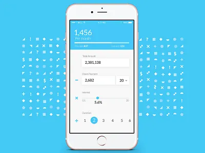 Mortgage Calculator concept app ui ux