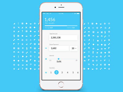 Mortgage Calculator concept app ui ux