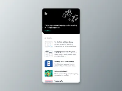 Portfolio app conceptual design app design flat icon minimal sketch typography ui ux vector website