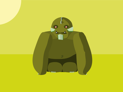 Golem Gert design flat monster