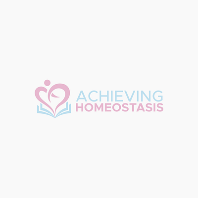 Logo Design for Achieving Homeostasis branding design education freelance graphic design healthcare heart logo logo design branding vector