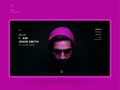 Personal Resume Landing Page flat design minimal design minimalist modern design ui design unique design