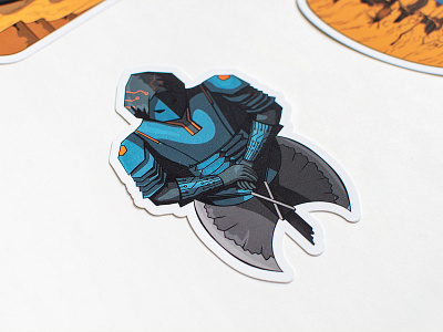 Bugcrowd - P1 Warriors Bust Sticker character character design character designs design illustration sticker sticker design stickers vector warrior