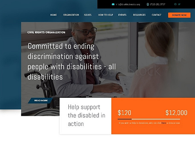 Non-profit Organization Theme adobe xd non profit organization ui ux website