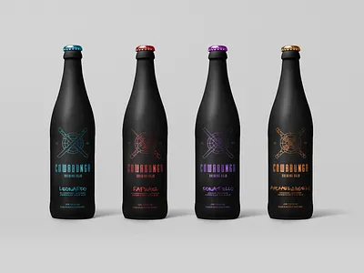 Cowabunga Brewing Dojo beer bottle brand branding branding design brewing brewry cider cowbunga logo marque nina turtles nunchucks sai samurai teenage mutant ninja turtles tmnt turtles vector vintage