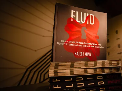 Fluid By Najeeb Khan book book cover book design publication design