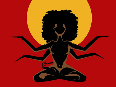 Meditate graphic design illustration art