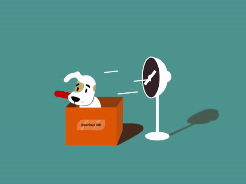 Dog animation art character character animation character design design digital art digital illustration digital painting dog enjoy graphic design illustration illustrator love pet procreate summer vector web
