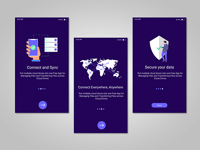 Mobile Onboarding App Design application design figma figmadesign illustration minimal mobile online ui ux