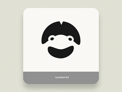 IconMark 04 frog icon leaf logo logopond mark negative space pond wood