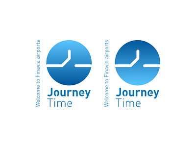Journey Time design icon illustration logo typography