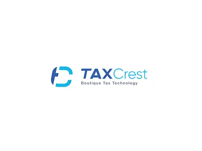 taxcrest logo brand branding business company logo icon illistration logo designs logos tax technology vector