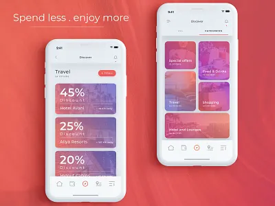 Offers cards ui discount card ewallet mobile app design offers sketch ui uidesign uiux