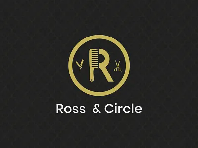 Daily Logo Challenge | Day 013 (Barbershop) barber barber shop barbershop branding circle comb concept dailylogochallenge design design challenge identity logo logo challenge logo concept rockets ross circle ross and circle scissors straight razor vector