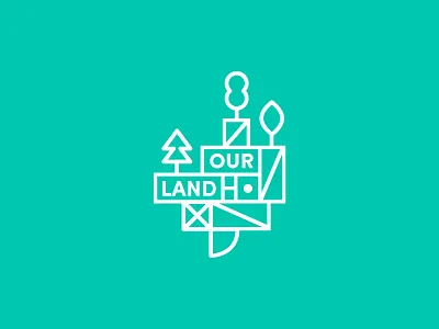 Ourland illustration logo roonio vector
