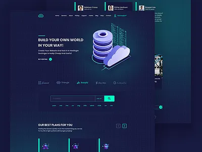 New Homepage Design for Hosting Website branding colorful design envato hosting hosting landing page hosting template hosting website illustration landing page ui landingpage psd psd template saas landing page template typography ui ux vector website
