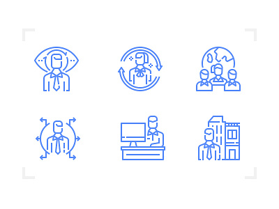 Recruitment Icon business design icon interview jobs line outline recruitment