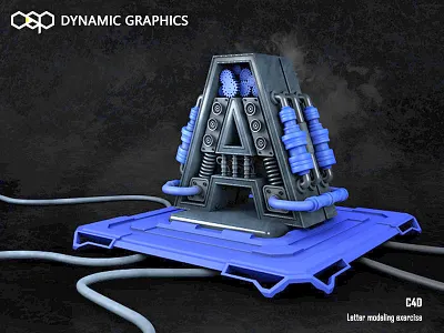 letter modeling exercise 3d c4d fonts letter modeling