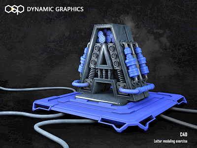 letter modeling exercise 3d c4d fonts letter modeling