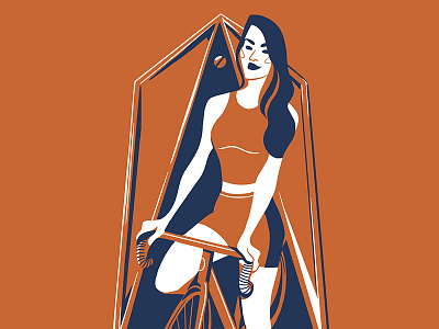 Cyclist bicycle cycling cyclist cyclistgirl girl headbadge illustration roadcycling sketch velo woman womencycling
