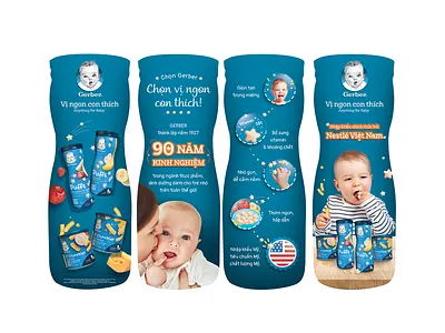 Gerber Leaflet Design baby food brochure design flyer gerber leaflet nestlé vietnam