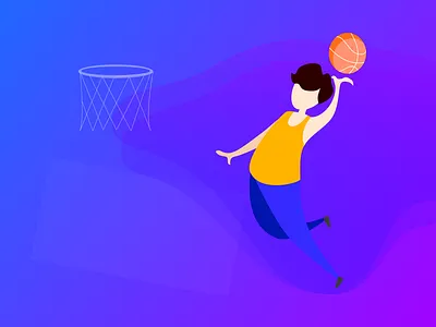 basktball animation design illustration ui
