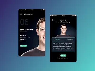 R+R : Personalities of the world app mobile product ui ux